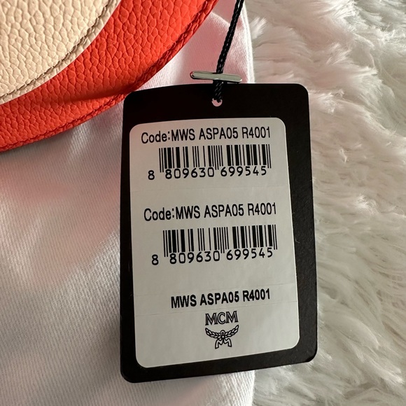 Authentic MCM Leather Patricia Colorblock Small Crossbody Bag Handbag NEW - Picture 13 of 13